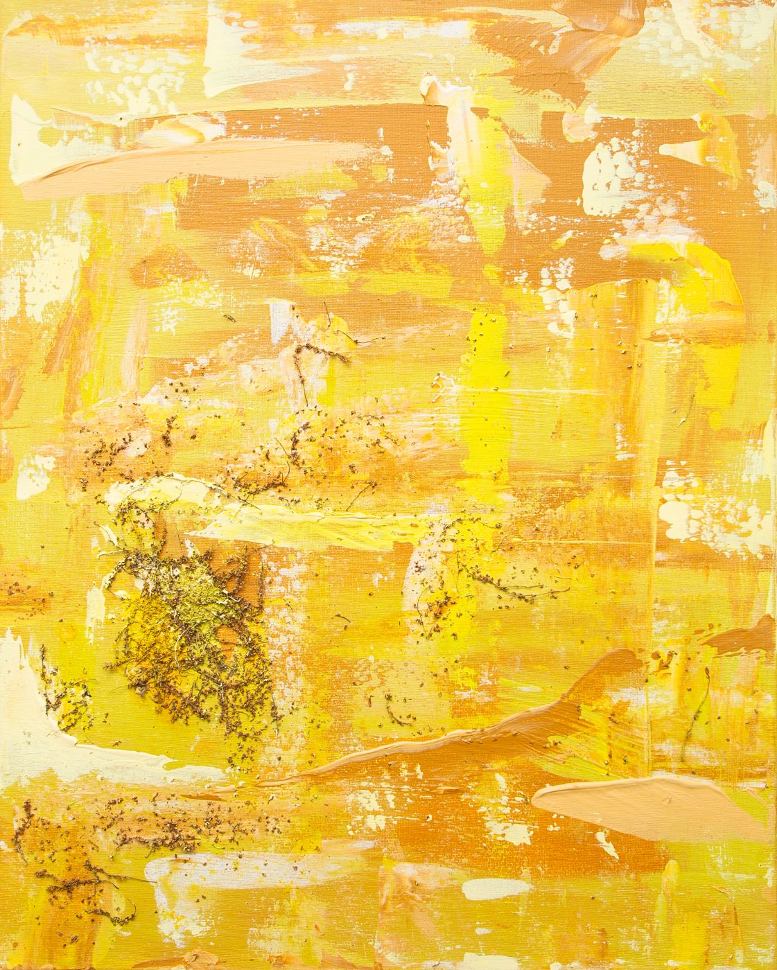The Pollening — Acrylic and pollen on canvas